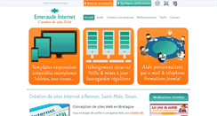 Desktop Screenshot of emeraude-internet.com